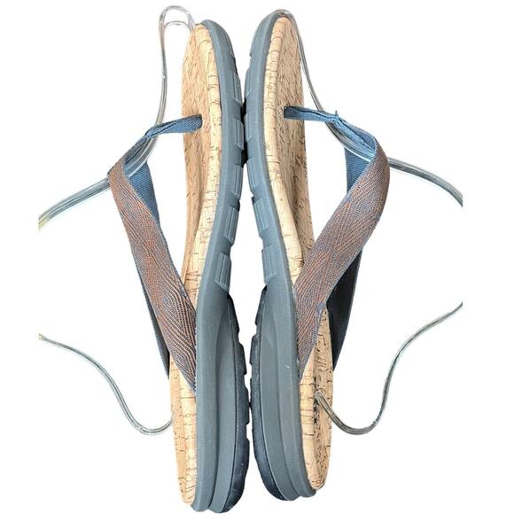 Ripa Flip Flop Sandals Womens 11 Sedona Sandals Brown Cork Comfort Slip On Beach - Picture 5 of 14